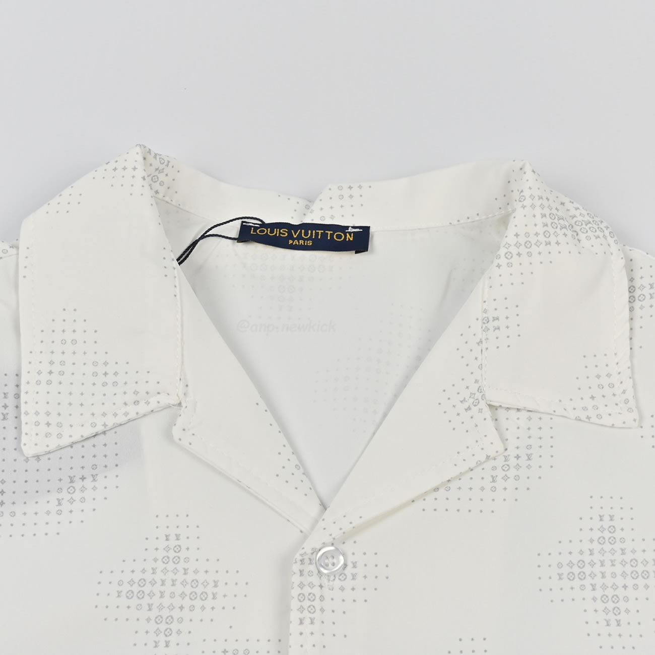 Louis Vuitton 24ss Old Flower Small Logo Short Sleeved Shirt (7) - www.newkick.vip